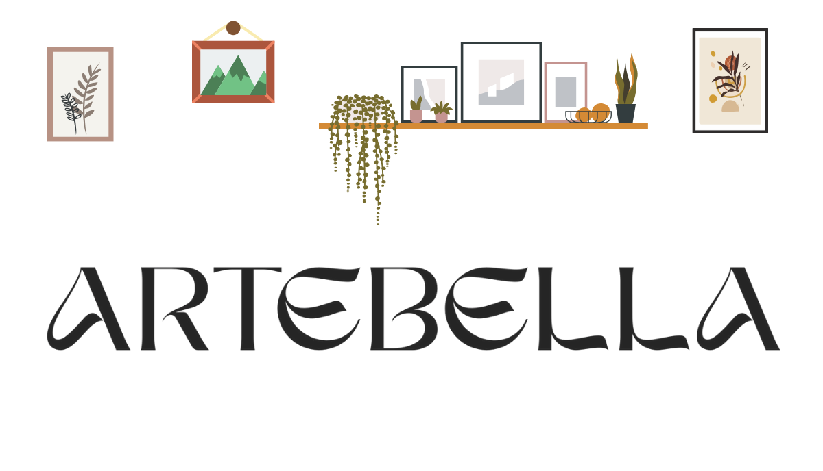 Artebella Logo – Modern Art & Home Décor Brand in India