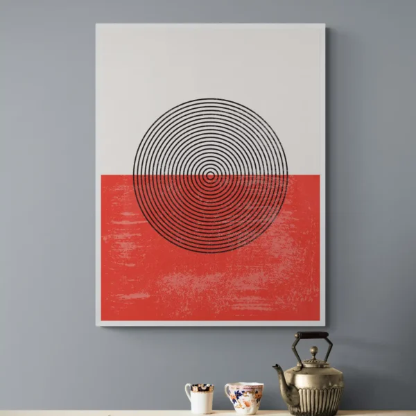 Abstract Decoration Art with Grunge texture