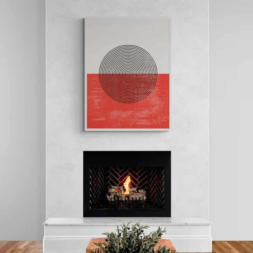 Abstract Decoration Art with Grunge texture
