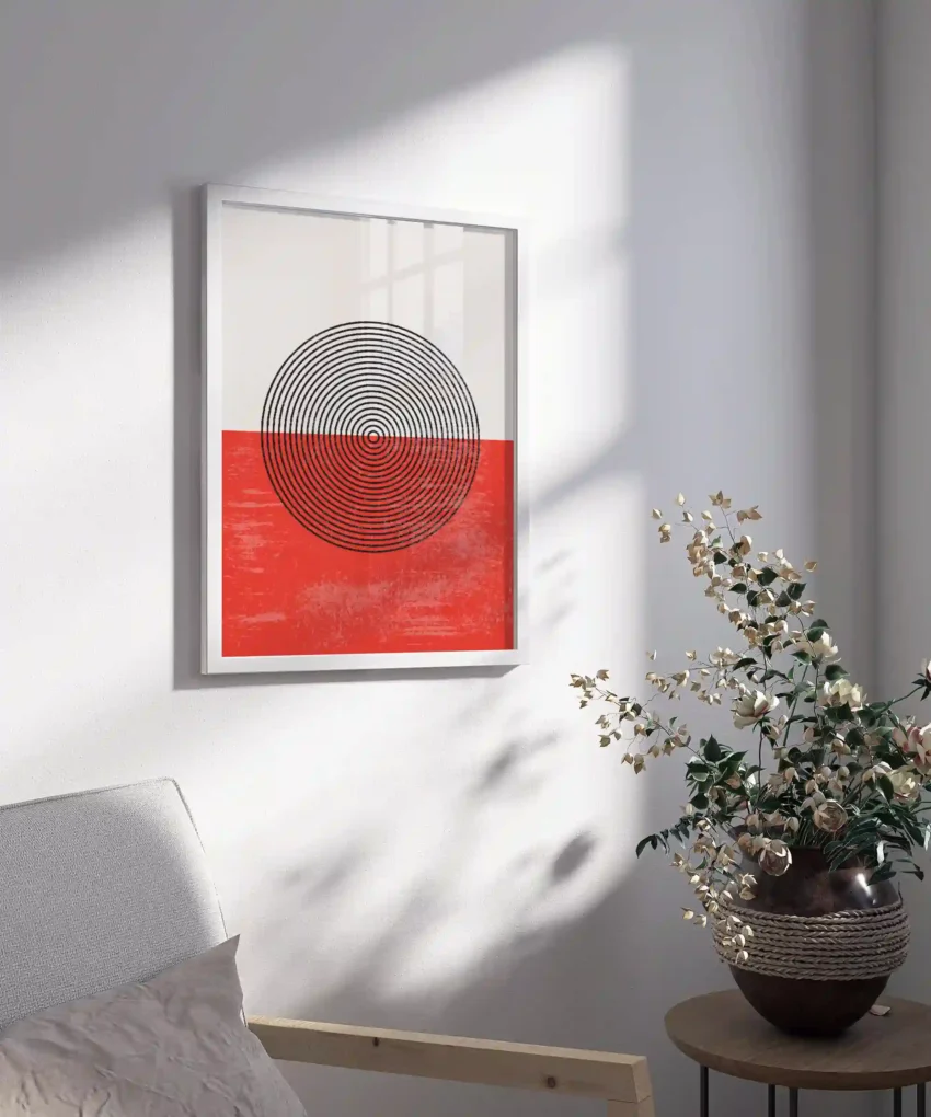 Abstract Decoration Art with Grunge texture