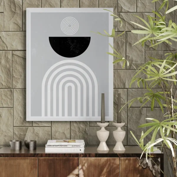 Elegant Minimalist Abstract Wall Art – Modern Geometric Design for Sophisticated Spaces