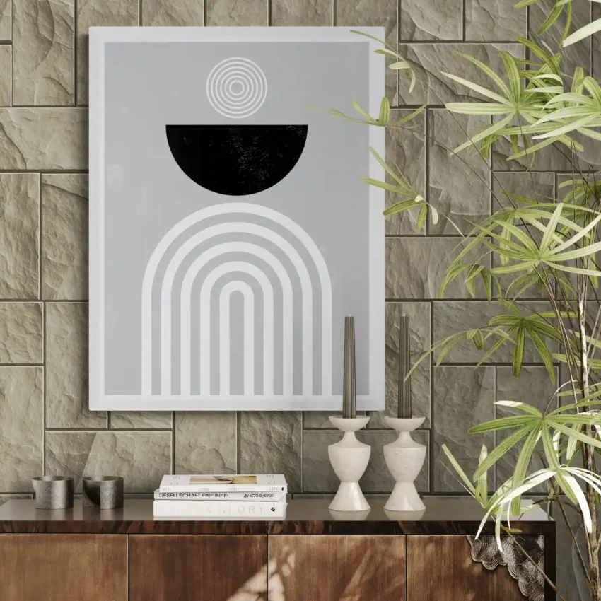 Elegant Minimalist Abstract Wall Art – Modern Geometric Design for Sophisticated Spaces