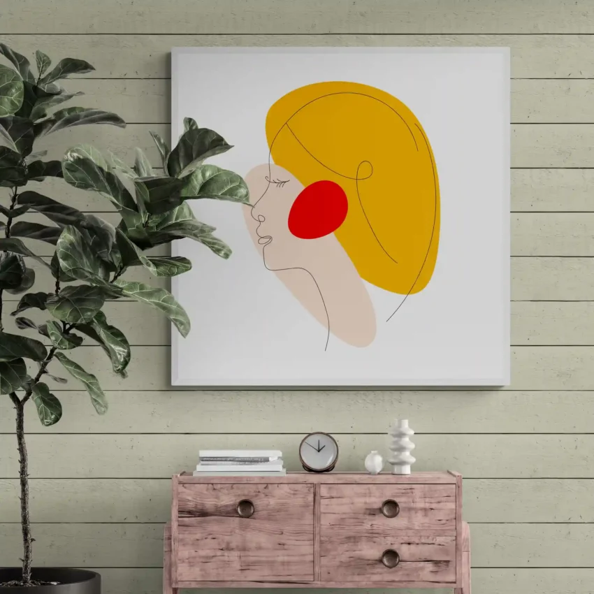 Tranquil Beauty – Minimalist Line Art for Modern Elegance