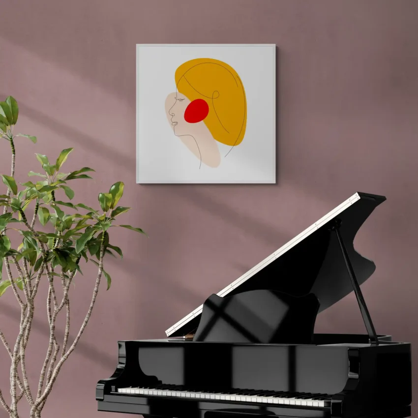 Tranquil Beauty – Minimalist Line Art for Modern Elegance