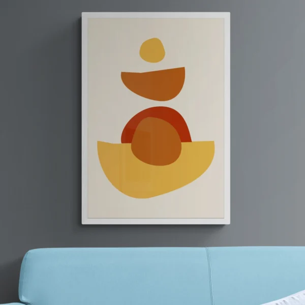 Layers of Warmth – Bohemian Minimalist Art for Modern Spaces