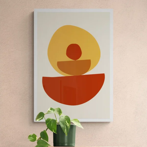 Warm Balance – Minimalist Boho Wall Art for Modern Spaces