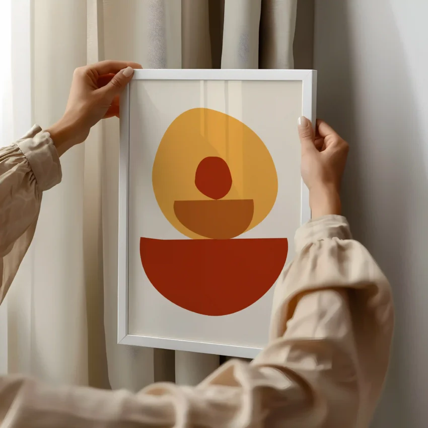 Warm Balance – Minimalist Boho Wall Art for Modern Spaces