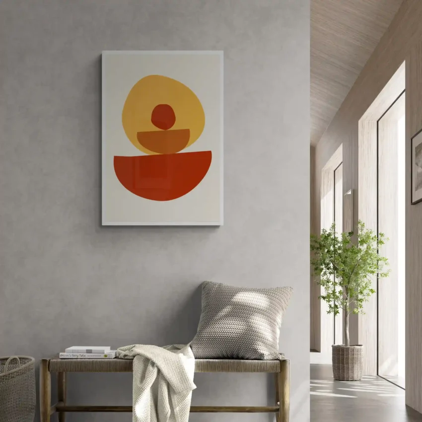 Warm Balance – Minimalist Boho Wall Art for Modern Spaces