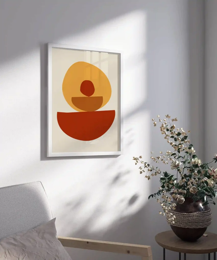 Warm Balance – Minimalist Boho Wall Art for Modern Spaces