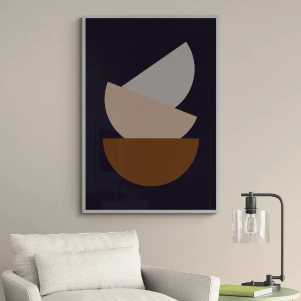 Balancing Serenity – Modern Geometric Boho Wall Art