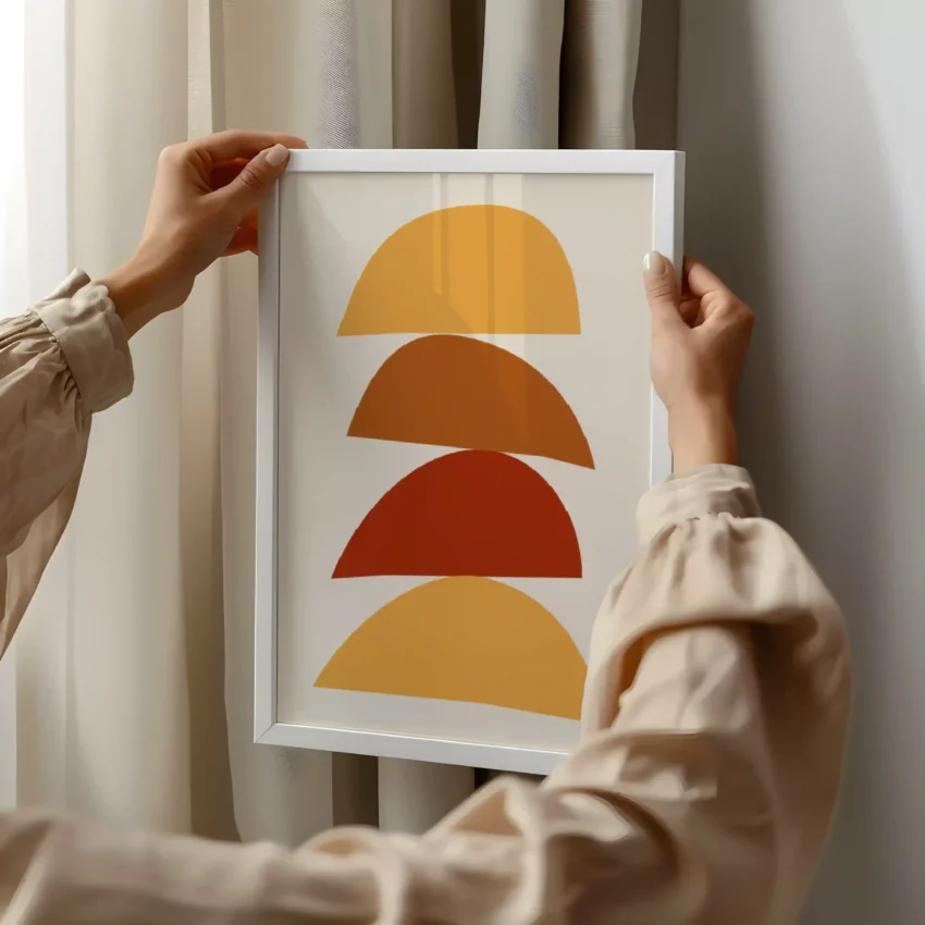 Earthy Harmony – Aesthetic Boho Wall Art for Serene Spaces