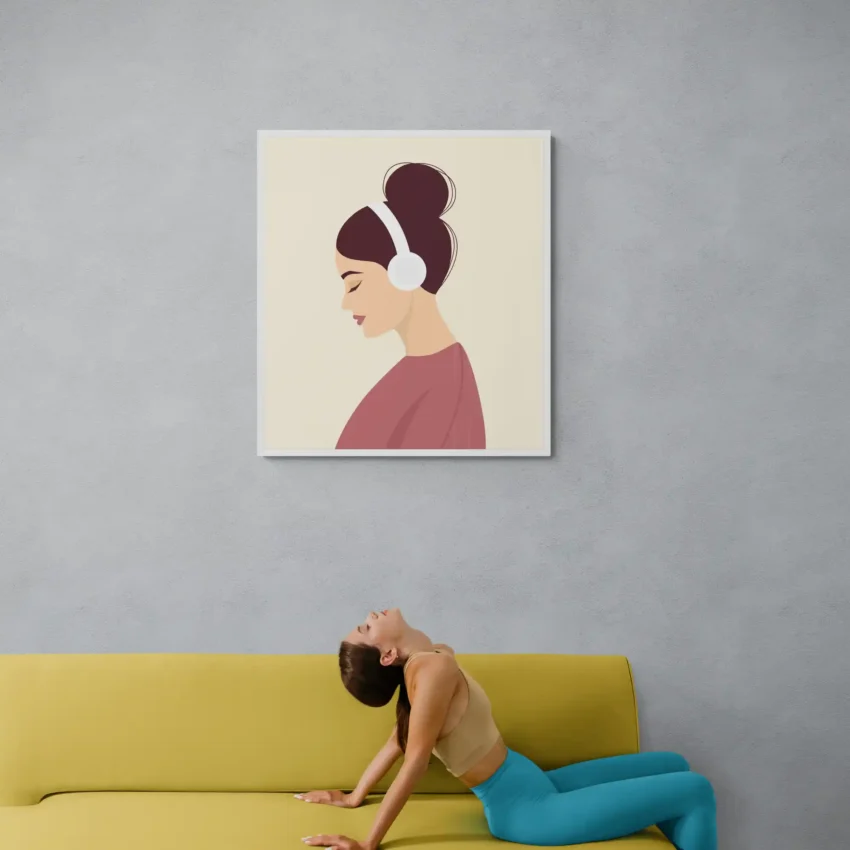 Serenity in Sound – Minimalist Music-Inspired Wall Art