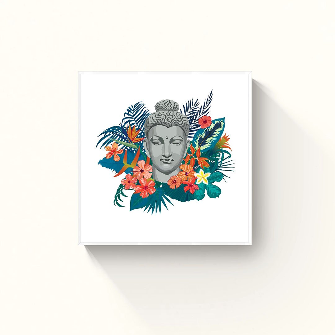 Serenity in Bloom – Buddha