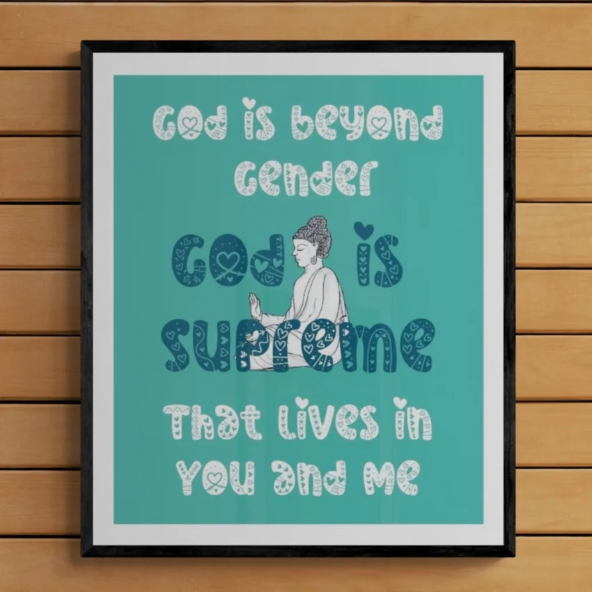 "God lives in you and me" - Minimalist & Inspiring Decor