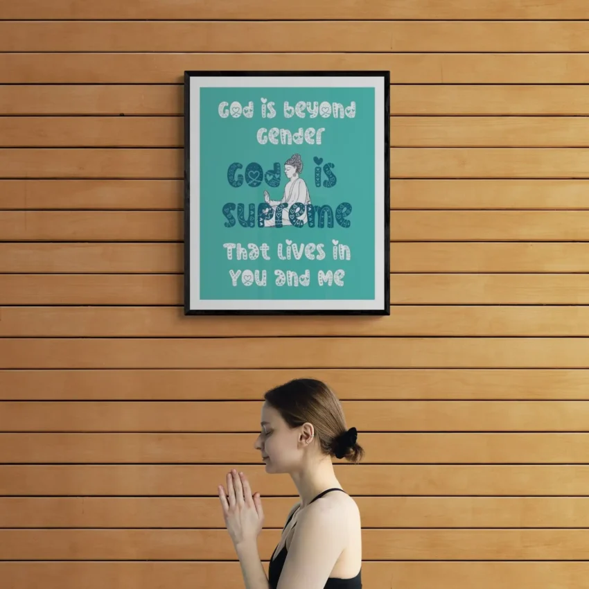 "God lives in you and me" - Minimalist & Inspiring Decor