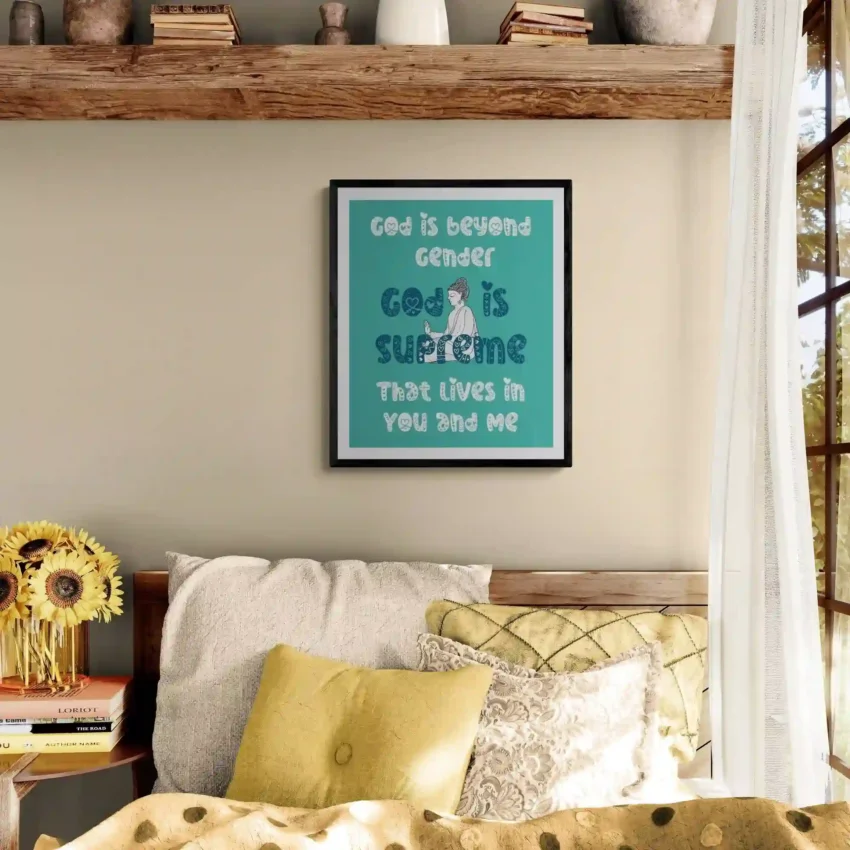 "God lives in you and me" - Minimalist & Inspiring Decor