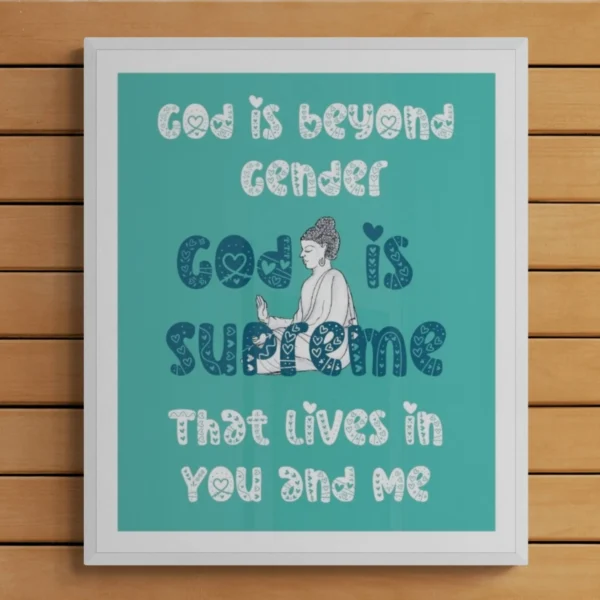 "God lives in you and me" - Minimalist & Inspiring Decor