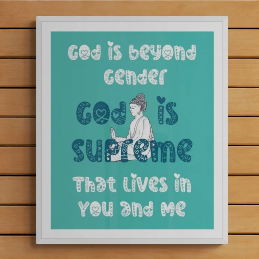 "God lives in you and me" - Minimalist & Inspiring Decor