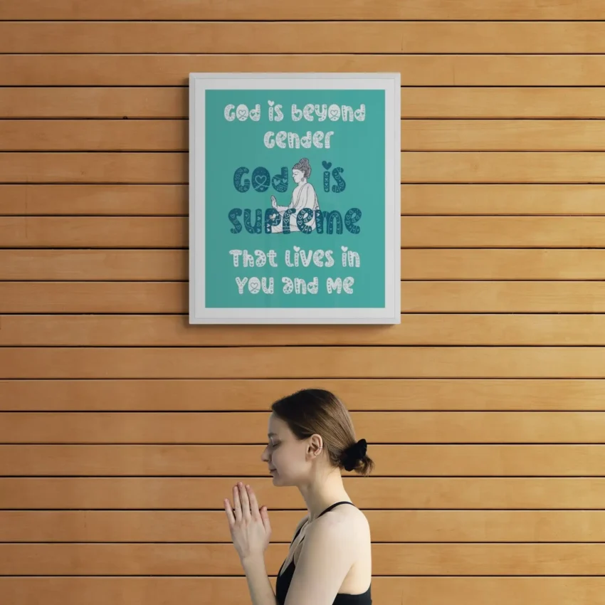"God lives in you and me" - Minimalist & Inspiring Decor