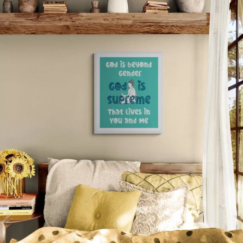 "God lives in you and me" - Minimalist & Inspiring Decor