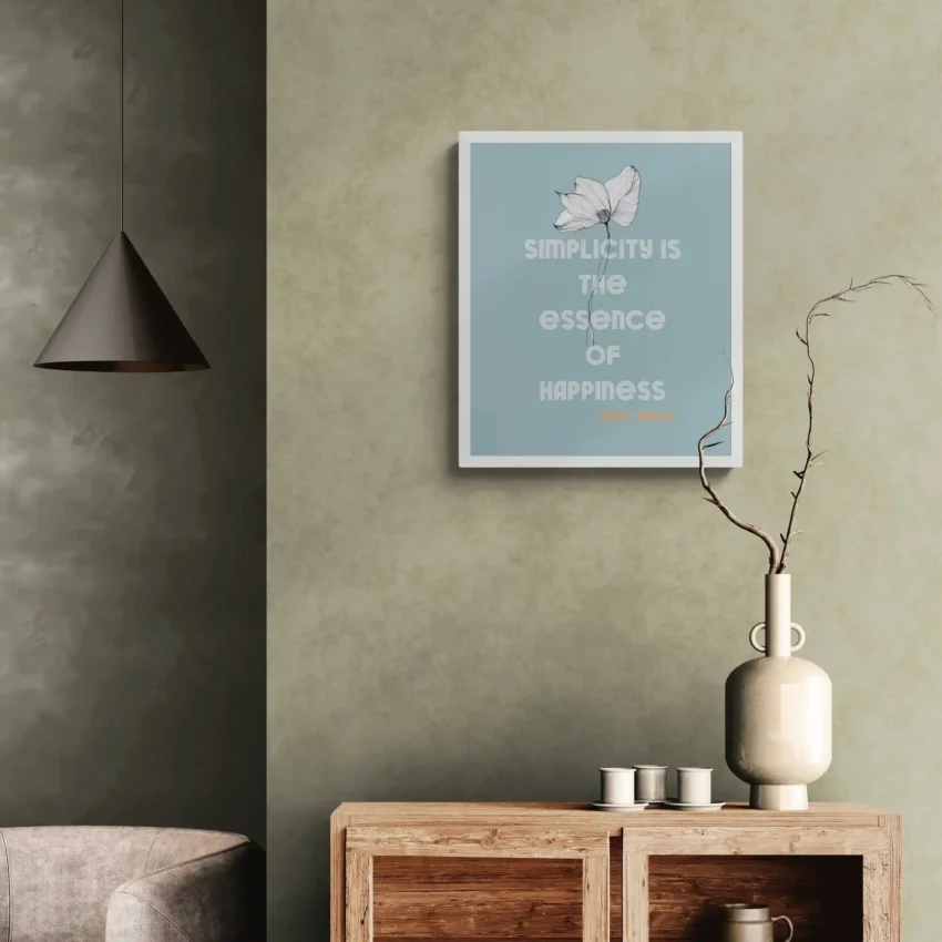 "Simplicity is the Essence of Happiness" - Minimalist & Inspiring Decor