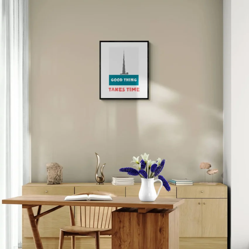 “Good Things Take Time” Quotation: Patience Decor