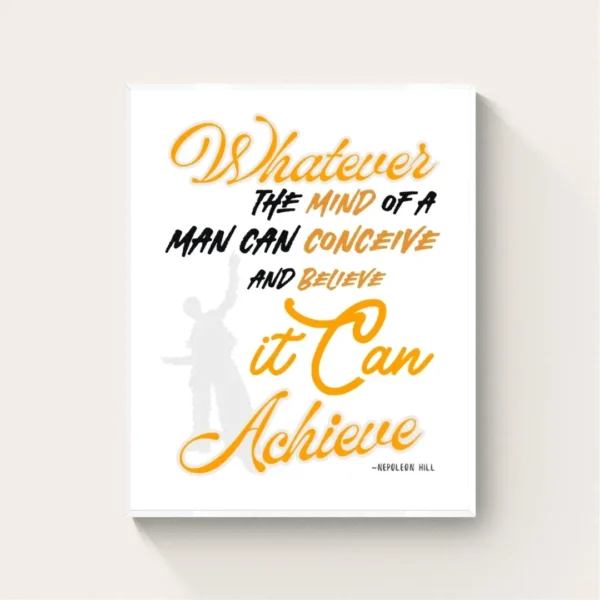 "Believe and Achieve" - Napoleon Hill Quote