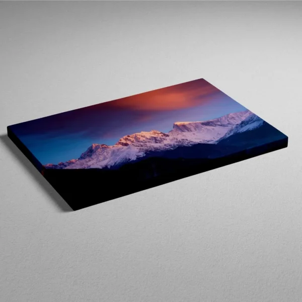Bring the majesty and serenity of the Alps into your home with this beautiful "Majestic Alpine Sunrise" wall art.