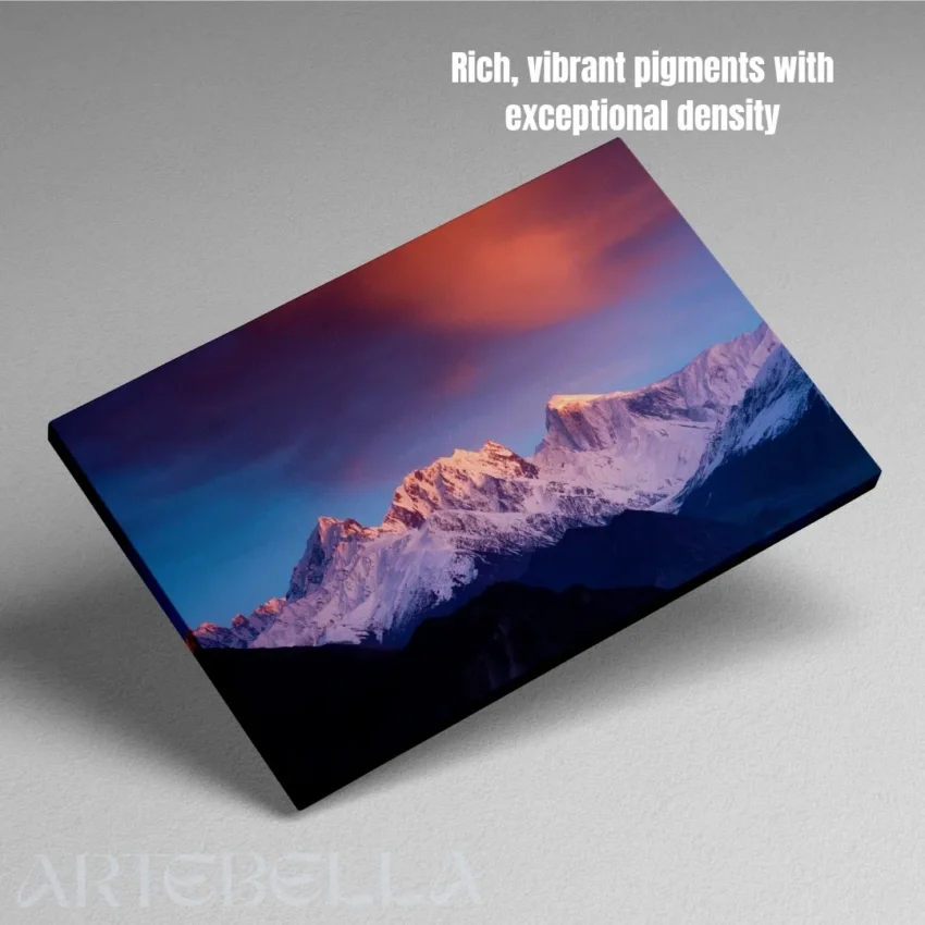 Bring the majesty and serenity of the Alps into your home with this beautiful "Majestic Alpine Sunrise" wall art.