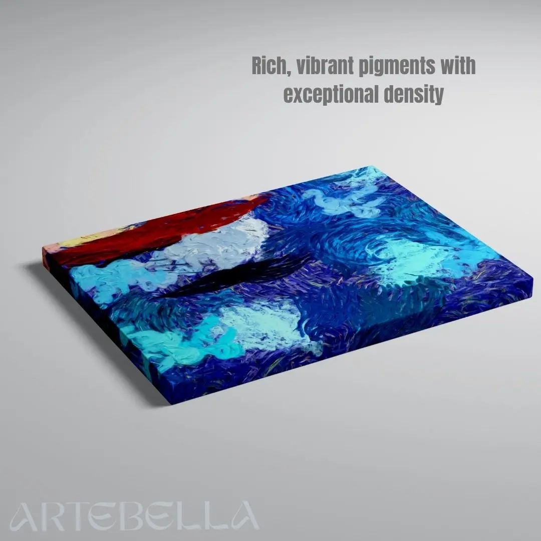 Swirling Emotions – Abstract Colour Energy Canvas Painting: Modern Wall Art Décor