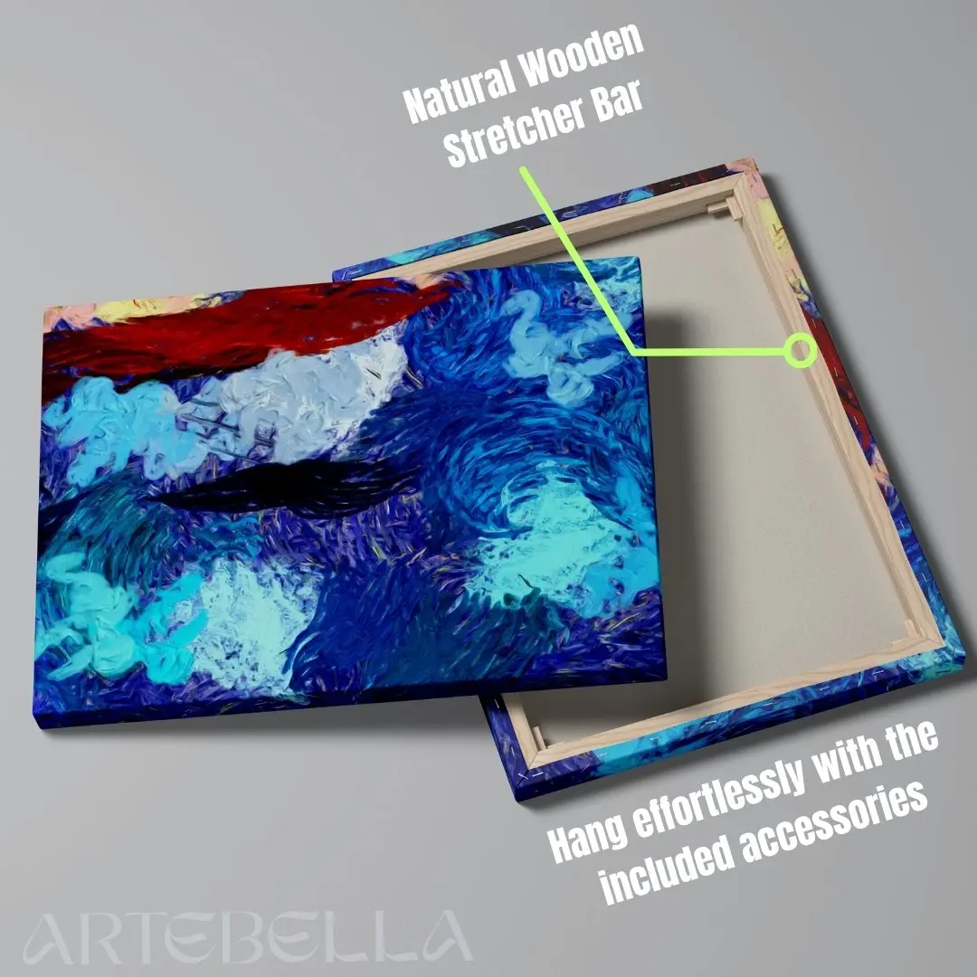 Swirling Emotions – Abstract Colour Energy Canvas Painting: Modern Wall Art Décor