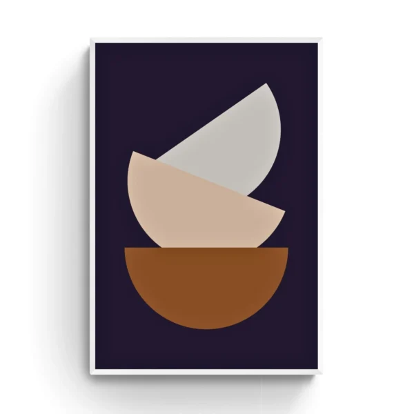 Balancing Serenity – Modern Geometric Boho Wall Art