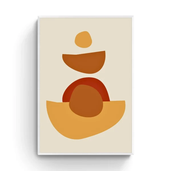 Layers of Warmth – Bohemian Minimalist Art for Modern Spaces