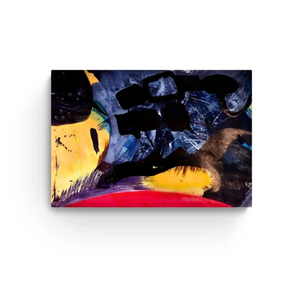 Vibrant Harmony of Colours: Abstract Canvas Painting Gallery Wrap Wall Décor